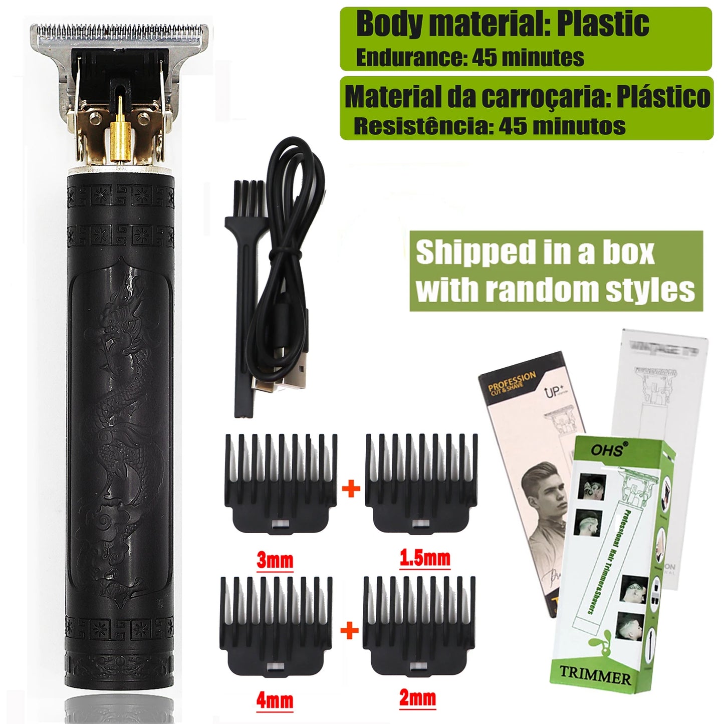 T9 Hair Clipper Repair Beard Shaving Body Hair Trimmer Clippers Electric