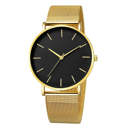 Leisure Simple Women Watch 2025 Vintage Mesh Belt Ultra-Thin Fashion  Luxury Man Wrist Watches