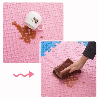 12Pcs 30*30*1cm Foam Baby Play Mat Puzzle Mat Kids Interlocking Exercise Tiles