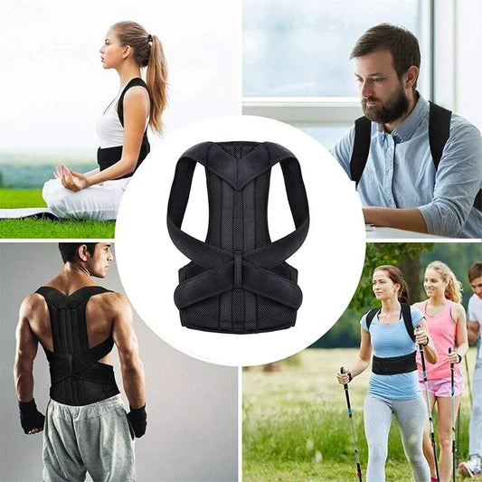 Reinforced Belt Lumbar Column Posture Corrector Vest  Adjustable Back Support