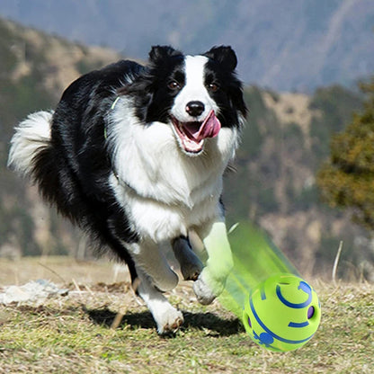 New Hot Wobble Wag Giggle Glow Ball Interactive Dog toy. Giggle Sounds Ball