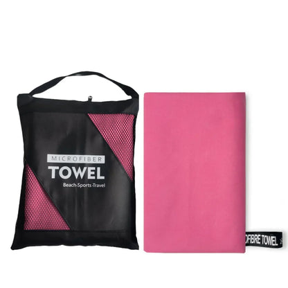 Quick-Dry Microfiber Towel - Ultra Absorbent, Compact & Sandproof for outdoors.