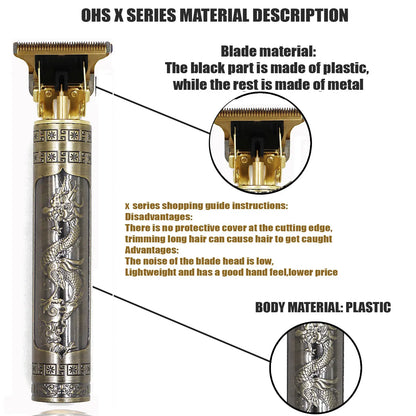 T9 Hair Clipper Repair Beard Shaving Body Hair Trimmer Clippers Electric
