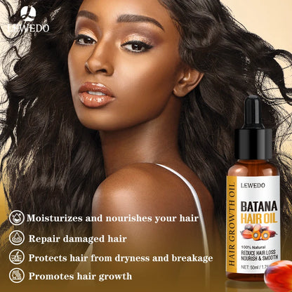 Lewedo Naturals Batana Oil Fast Hair Growth for Men Women Pure Batana Oil