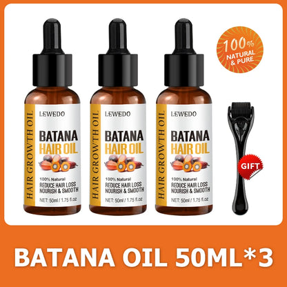Lewedo Naturals Batana Oil Fast Hair Growth for Men Women Pure Batana Oil