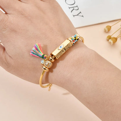 Hand Cuff - Turkish Evil Eye Bangle Bracelet for Women Gifts
