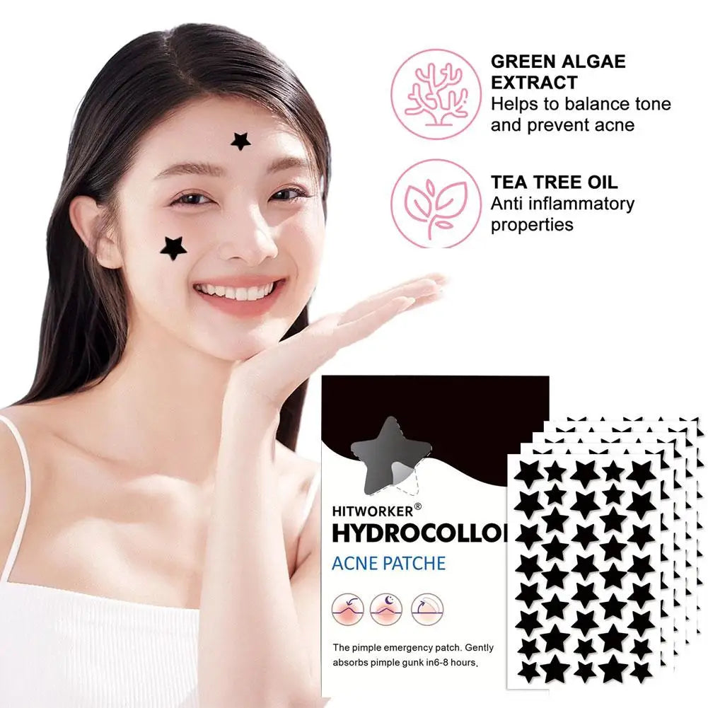 Black Star Acne Patch Fashion Ultrathin Breathable Acne Covering