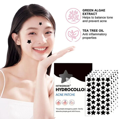 Black Star Acne Patch Fashion Ultrathin Breathable Acne Covering