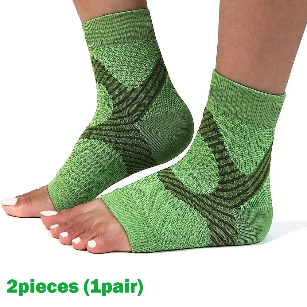 1Pair  Plantar Fasciitis Splint Night Compression Sock Heel Supports for Heels
