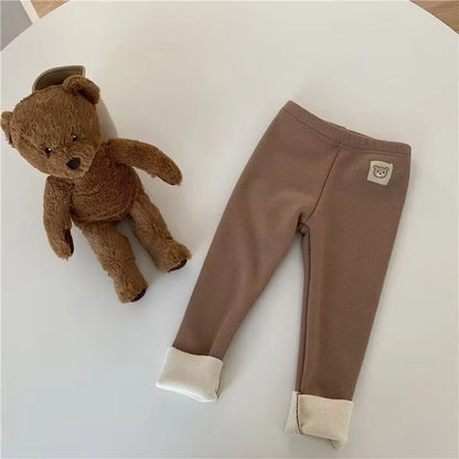 Leggings Unisex Baby Cold Prevent Warm Cartoon Elastic Bound Feet Pants
