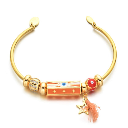 Hand Cuff - Turkish Evil Eye Bangle Bracelet for Women Gifts