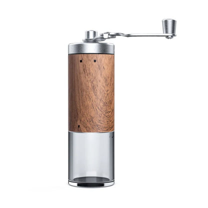 Coffee Bean Grinder Portable Wood Grain Stainless Steel