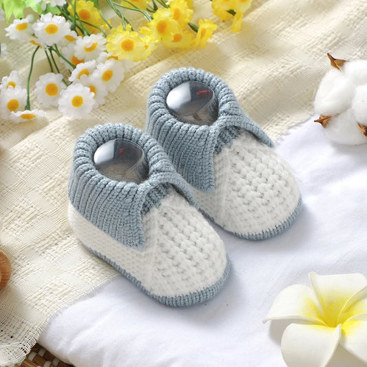 Newborn Baby Shoes Knit Infant Boys Girls Boots Shoes 0-18m Chlid Footwear