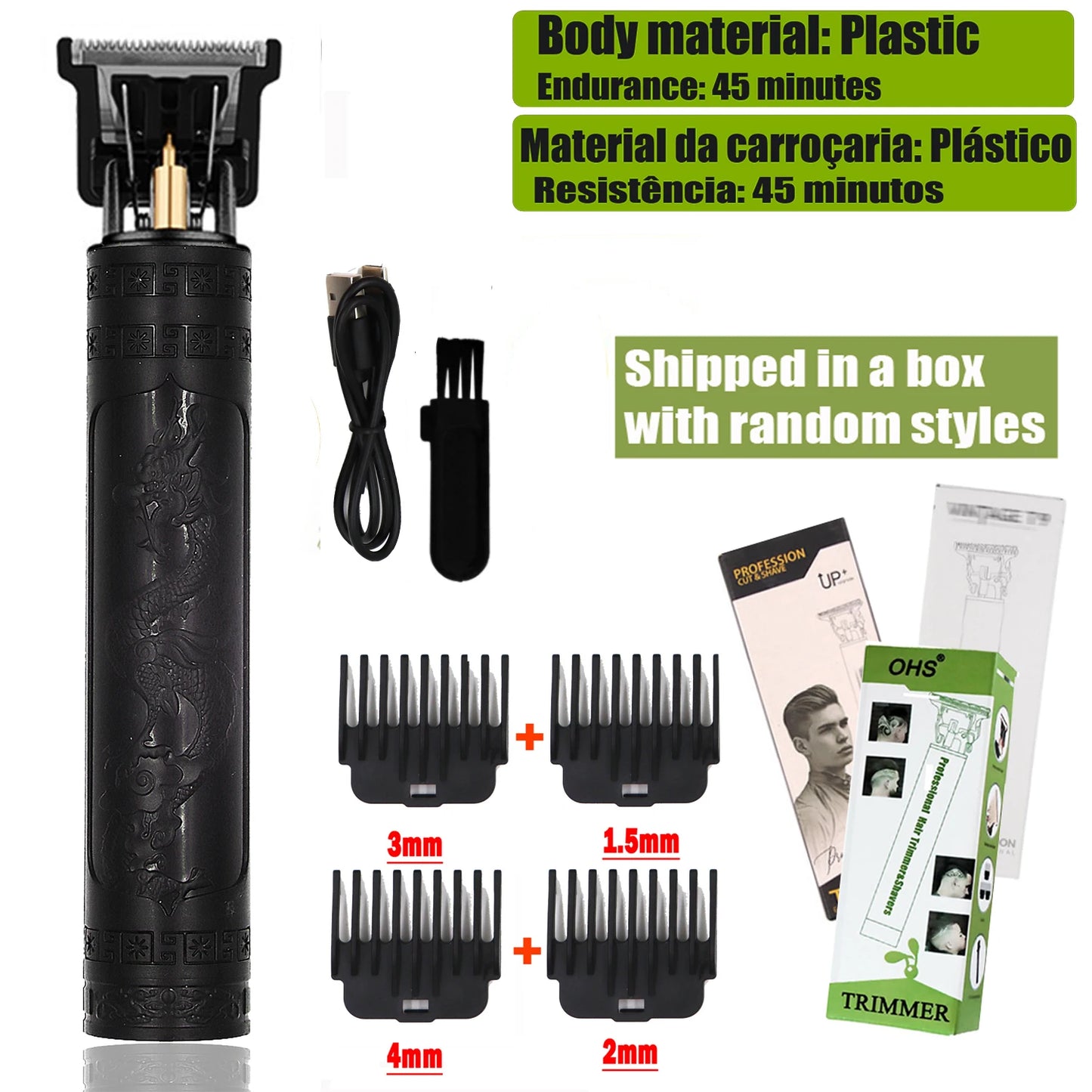 T9 Hair Clipper Repair Beard Shaving Body Hair Trimmer Clippers Electric