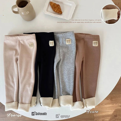 Leggings Unisex Baby Cold Prevent Warm Cartoon Elastic Bound Feet Pants