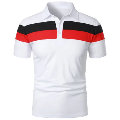 Summer Luxury Polo Shirt Mens Polo Large T Shirts Shorts Sleeve Turn-Down Collar
