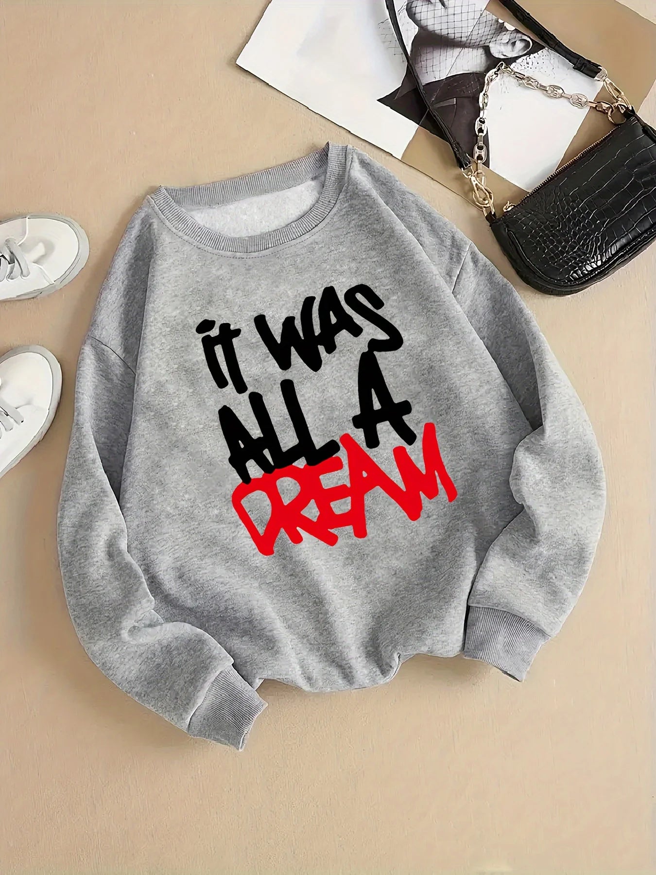 Women Casual Comfortable Pullover Prints Sweatshirt Fashion