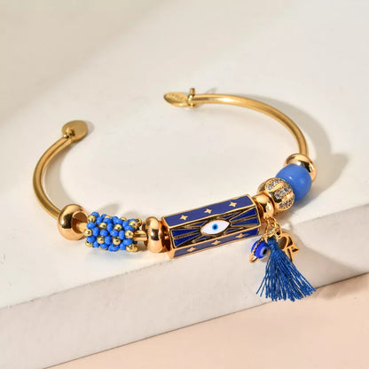 Hand Cuff - Turkish Evil Eye Bangle Bracelet for Women Gifts