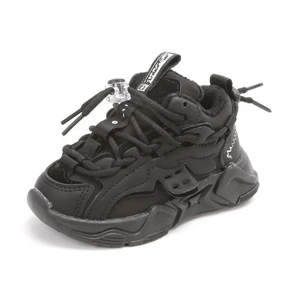 Plush Children Chunky Sneakers Waterproof Boys Sports Shoes