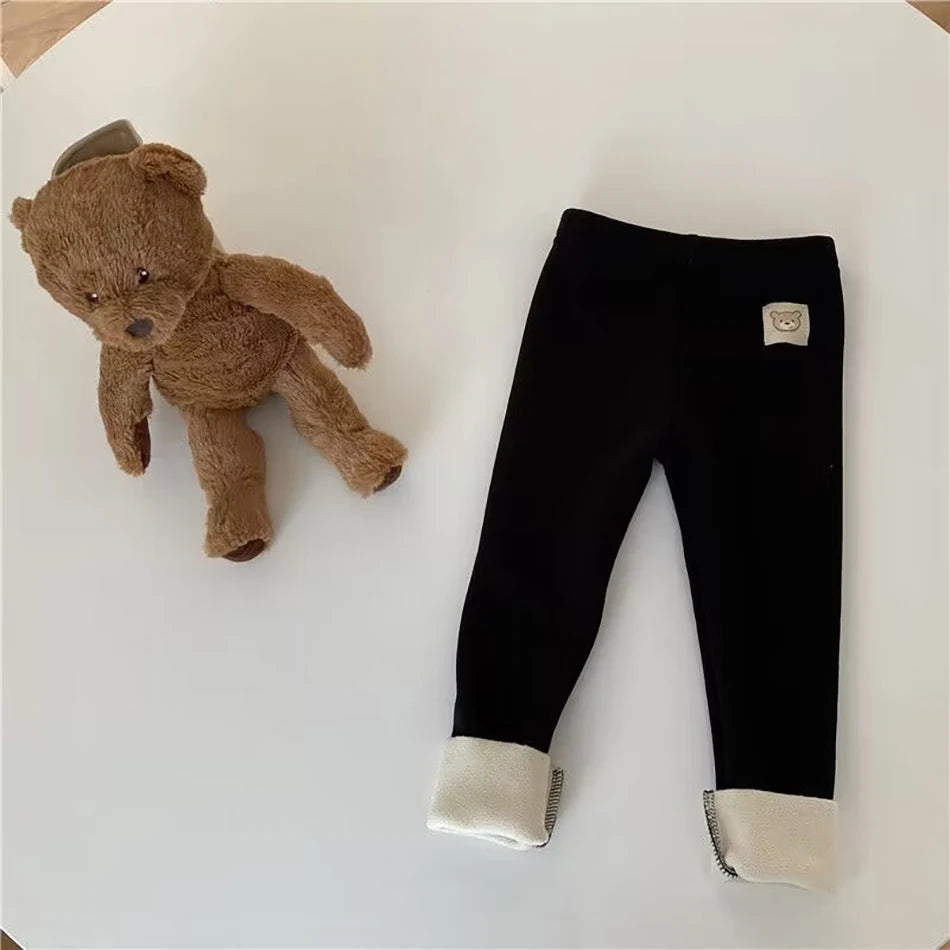 Leggings Unisex Baby Cold Prevent Warm Cartoon Elastic Bound Feet Pants