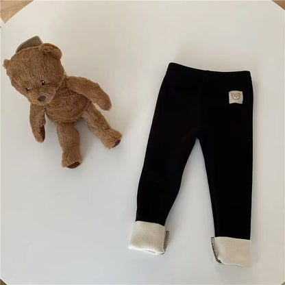 Leggings Unisex Baby Cold Prevent Warm Cartoon Elastic Bound Feet Pants