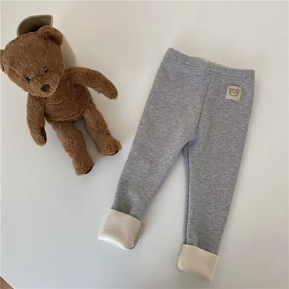 Leggings Unisex Baby Cold Prevent Warm Cartoon Elastic Bound Feet Pants