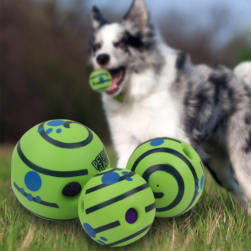 New Hot Wobble Wag Giggle Glow Ball Interactive Dog toy. Giggle Sounds Ball