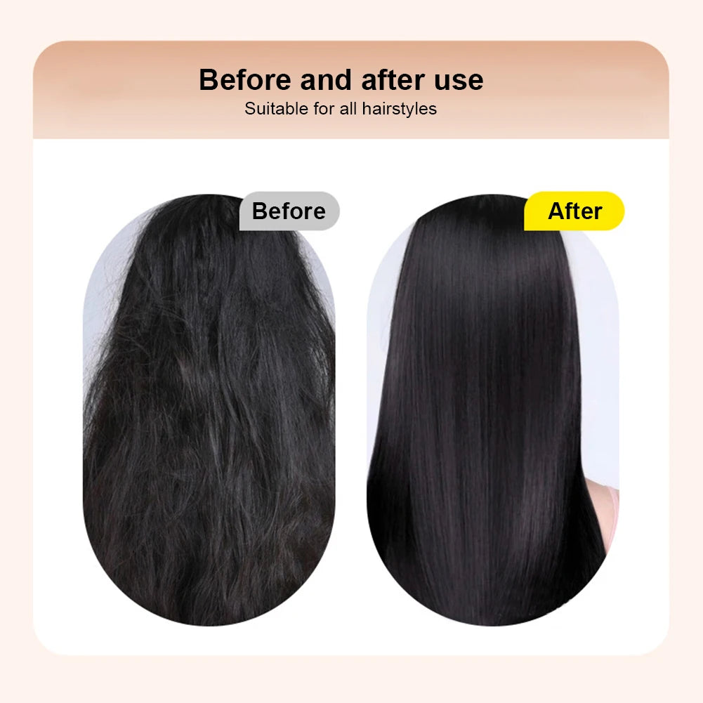 Rechargeable Mini Smoothing Brush for Styling for Home Travel Gift