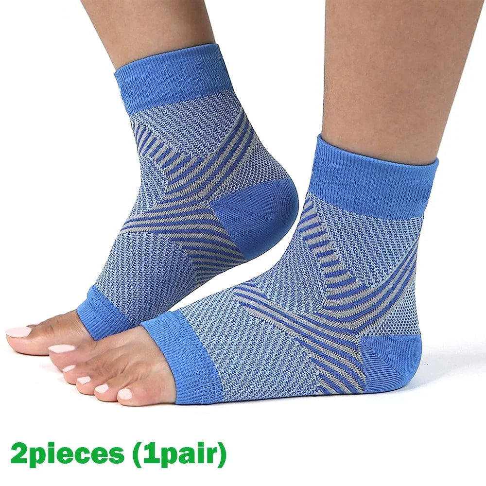 1Pair  Plantar Fasciitis Splint Night Compression Sock Heel Supports for Heels