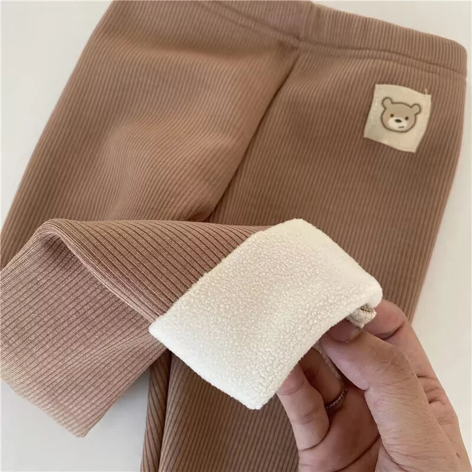 Leggings Unisex Baby Cold Prevent Warm Cartoon Elastic Bound Feet Pants