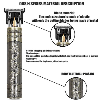 T9 Hair Clipper Repair Beard Shaving Body Hair Trimmer Clippers Electric