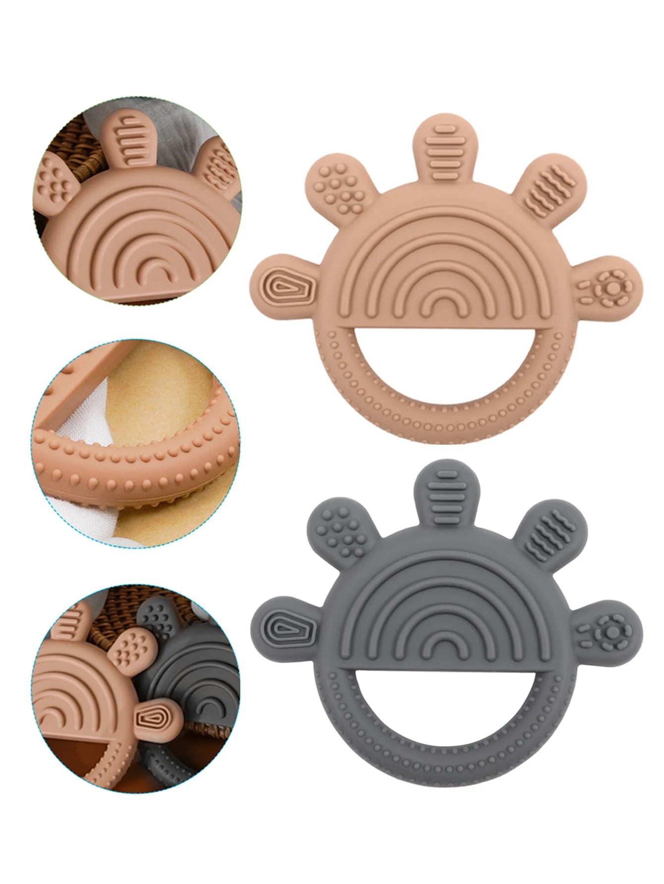 1PC Baby Silicone Teether Toys for Baby Chewing Training