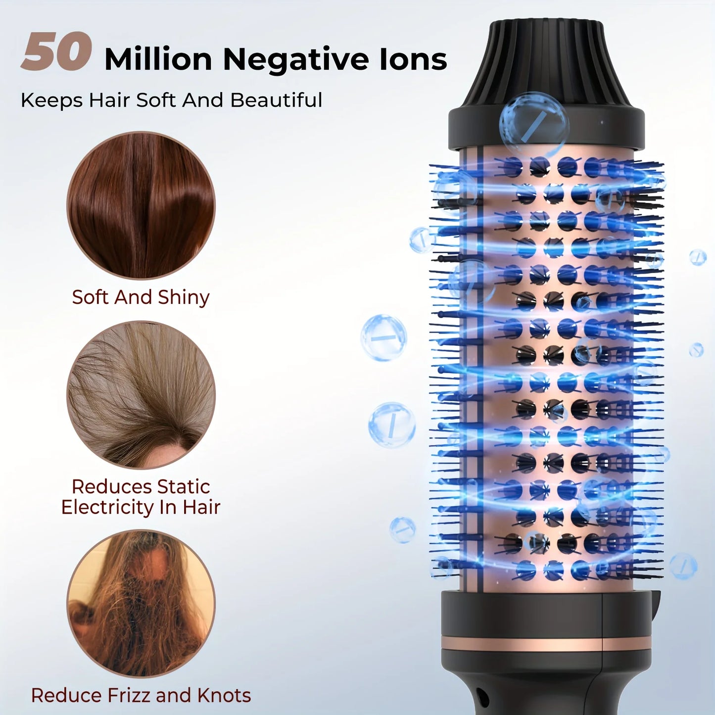 3 in 1 Ionic Hair Curler Straightener Professional Curling Hair Styling Brush
