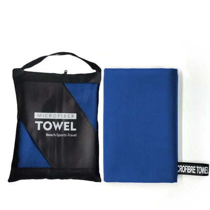 Quick-Dry Microfiber Towel - Ultra Absorbent, Compact & Sandproof for outdoors.