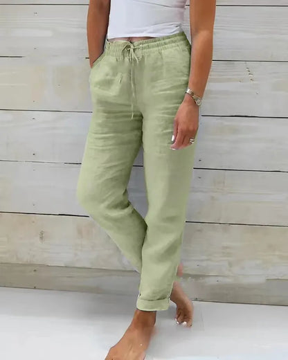 Casual Trousers Streetwear Solid Female Clothes