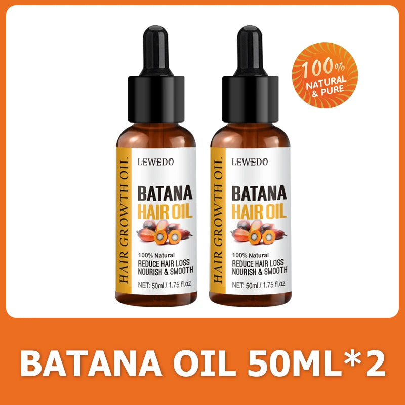 Lewedo Naturals Batana Oil Fast Hair Growth for Men Women Pure Batana Oil