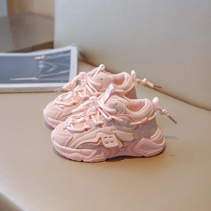 Plush Children Chunky Sneakers Waterproof Boys Sports Shoes