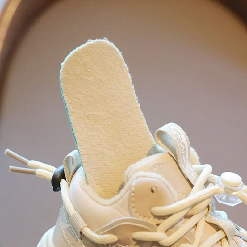 Plush Children Chunky Sneakers Waterproof Boys Sports Shoes