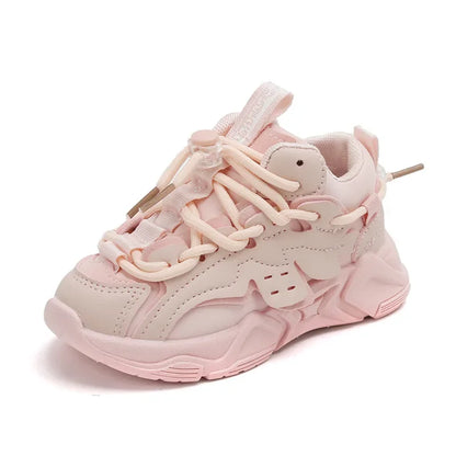 Plush Children Chunky Sneakers Waterproof Boys Sports Shoes