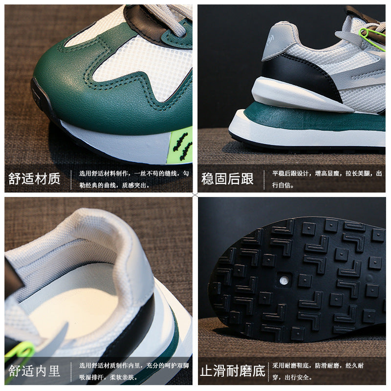 Breathable Summer Genuine Leather Thick Bottom Women's Clothing Argan Sneaker
