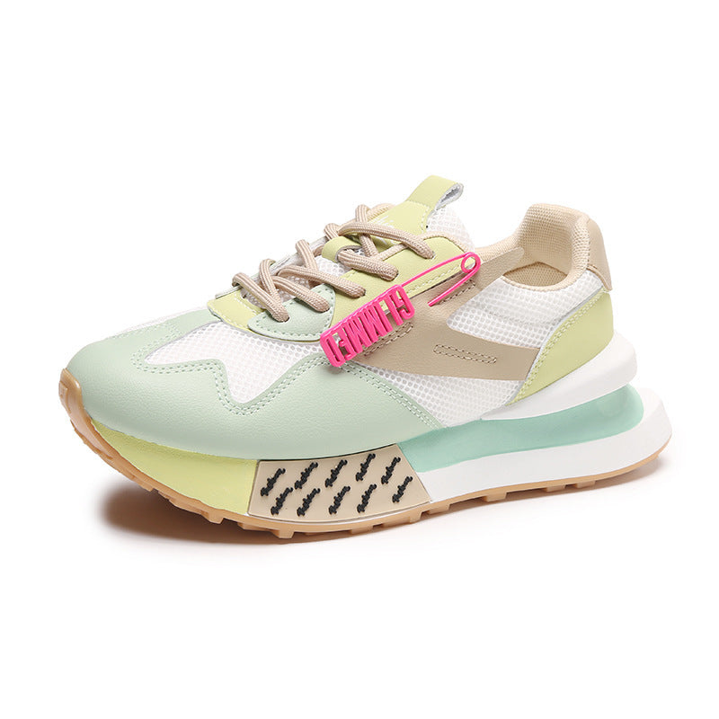 Breathable Summer Genuine Leather Thick Bottom Women's Clothing Argan Sneaker