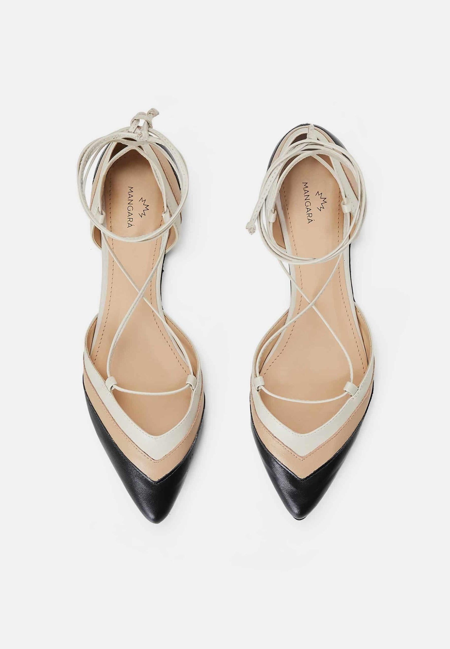 Orange Calf Leather Sandals Cereja – Women’s Summer Flat Tie-Up Shoes