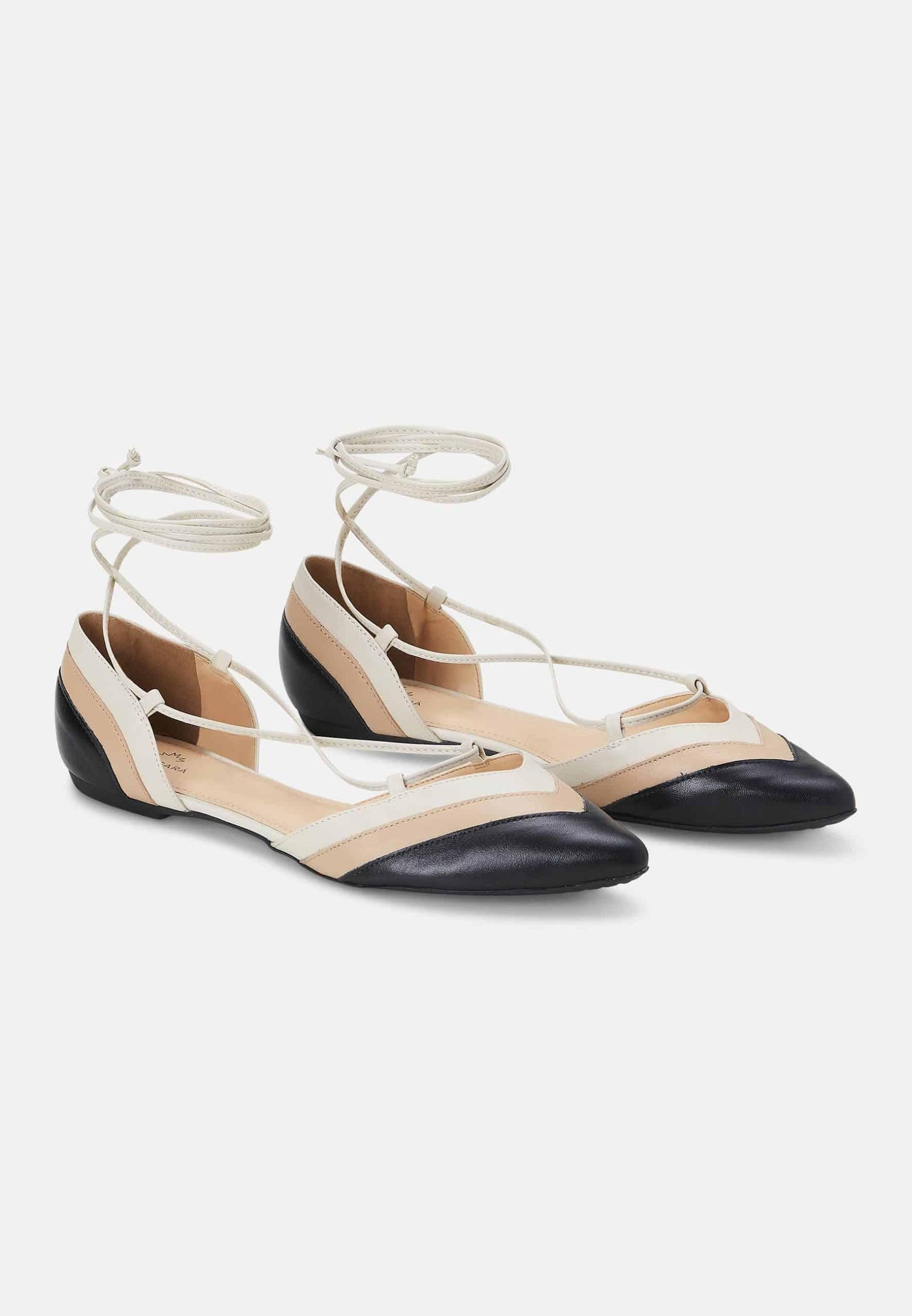 Orange Calf Leather Sandals Cereja – Women’s Summer Flat Tie-Up Shoes