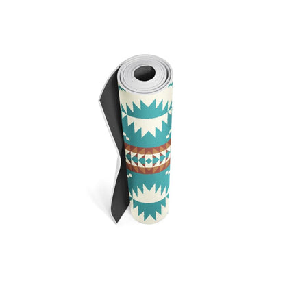 Yune Yoga Mat Pendleton Spider Rock Aqua Floor Pad