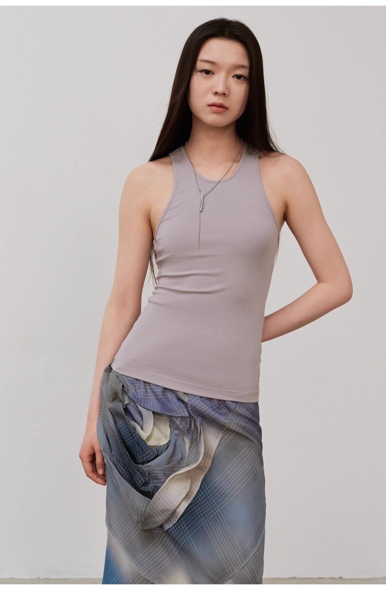 "Summer Tour" Small I-Shaped Vest Camisole Women's Summer Elastic Cotton Slimfit