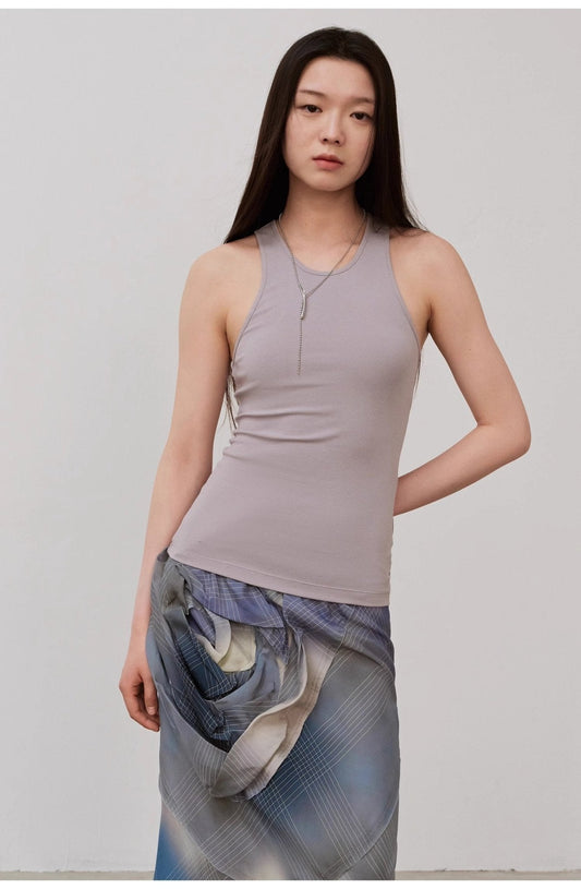 "Summer Tour" Small I-Shaped Vest Camisole Women's Summer Elastic Cotton Slimfit