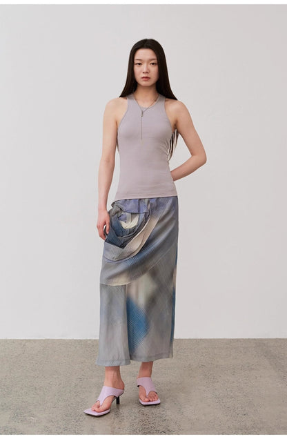 "Summer Tour" Small I-Shaped Vest Camisole Women's Summer Elastic Cotton Slimfit