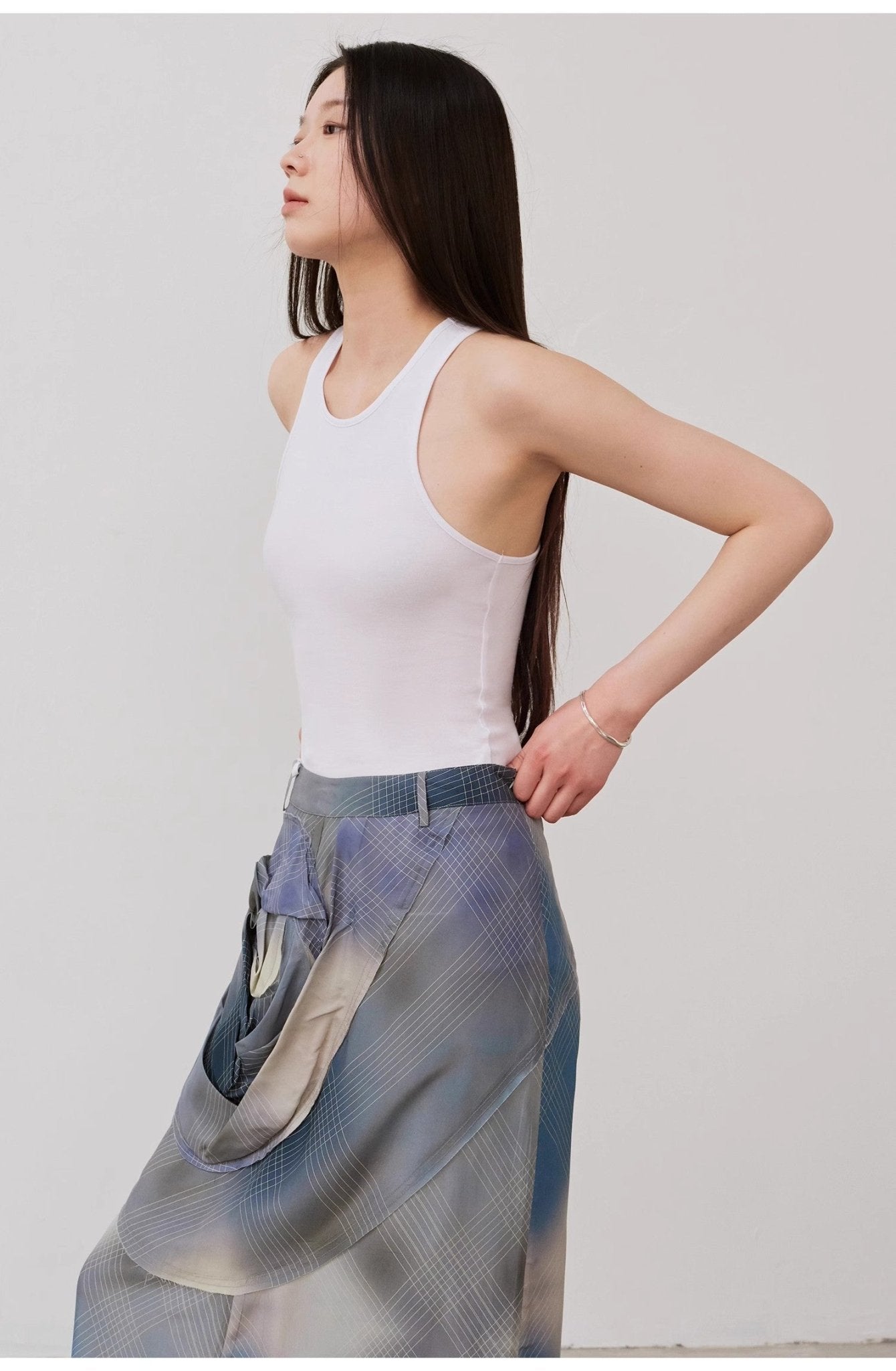 "Summer Tour" Small I-Shaped Vest Camisole Women's Summer Elastic Cotton Slimfit