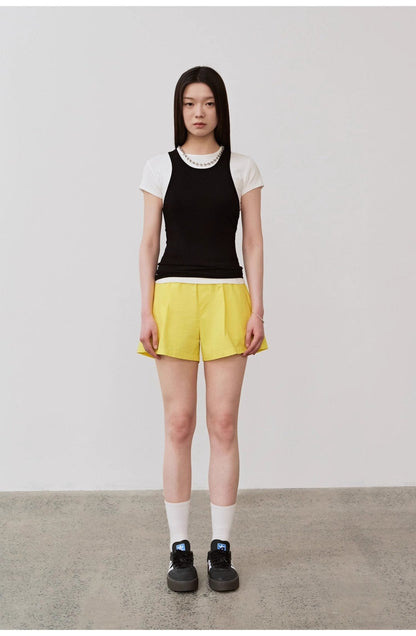 "Summer Tour" Small I-Shaped Vest Camisole Women's Summer Elastic Cotton Slimfit