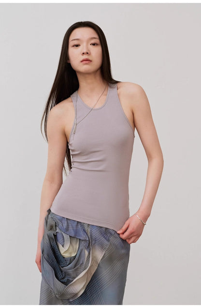 "Summer Tour" Small I-Shaped Vest Camisole Women's Summer Elastic Cotton Slimfit